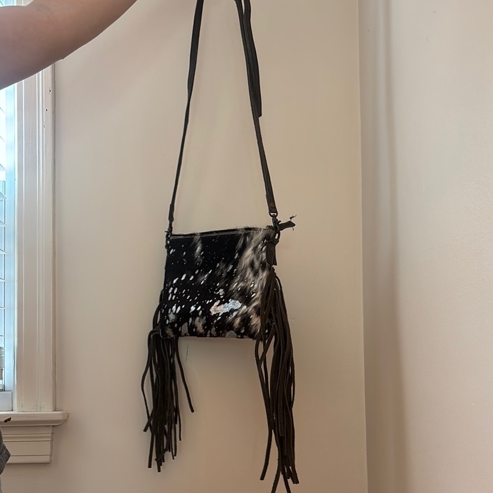 American Darling Leather and Cowhide Crossbody Bag